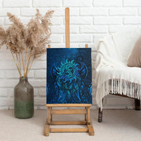 New Zealand Dream Catcher Canvas Wall Art Maori Koru Pattern Blue Version LT05 - Polynesian Pride