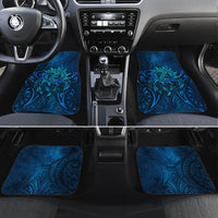 New Zealand Dream Catcher Car Mats Maori Koru Pattern Blue Version LT05 Set 4pcs Blue - Polynesian Pride