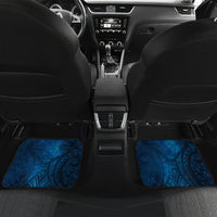 New Zealand Dream Catcher Car Mats Maori Koru Pattern Blue Version LT05 Set 2pcs - Back Blue - Polynesian Pride