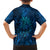 New Zealand Dream Catcher Family Matching Long Sleeve Bodycon Dress and Hawaiian Shirt Maori Koru Pattern Blue Version