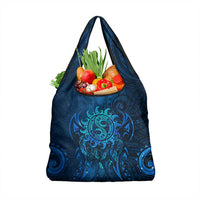 New Zealand Dream Catcher Grocery Bag Maori Koru Pattern Blue Version LT05 1-pack One Size Blue - Polynesian Pride