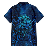 New Zealand Dream Catcher Hawaiian Shirt Maori Koru Pattern Blue Version LT05 - Polynesian Pride