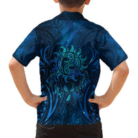 New Zealand Dream Catcher Hawaiian Shirt Maori Koru Pattern Blue Version LT05 - Polynesian Pride