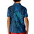 New Zealand Dream Catcher Kid Polo Shirt Maori Koru Pattern Blue Version