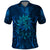 New Zealand Dream Catcher Polo Shirt Maori Koru Pattern Blue Version