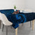 New Zealand Dream Catcher Tablecloth Maori Koru Pattern Blue Version