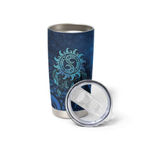 New Zealand Dream Catcher Tumbler Cup Maori Koru Pattern Blue Version LT05 - Polynesian Pride