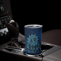 New Zealand Dream Catcher Tumbler Cup Maori Koru Pattern Blue Version LT05 - Polynesian Pride