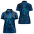 New Zealand Dream Catcher Women Polo Shirt Maori Koru Pattern Blue Version