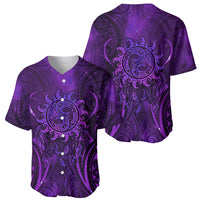 New Zealand Dream Catcher Baseball Jersey Maori Koru Pattern Purple Version LT05 - Polynesian Pride