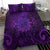 New Zealand Dream Catcher Bedding Set Maori Koru Pattern Purple Version