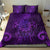 New Zealand Dream Catcher Bedding Set Maori Koru Pattern Purple Version