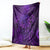 New Zealand Dream Catcher Blanket Maori Koru Pattern Purple Version