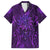 New Zealand Dream Catcher Family Matching Long Sleeve Bodycon Dress and Hawaiian Shirt Maori Koru Pattern Purple Version