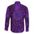 New Zealand Dream Catcher Family Matching Long Sleeve Bodycon Dress and Hawaiian Shirt Maori Koru Pattern Purple Version