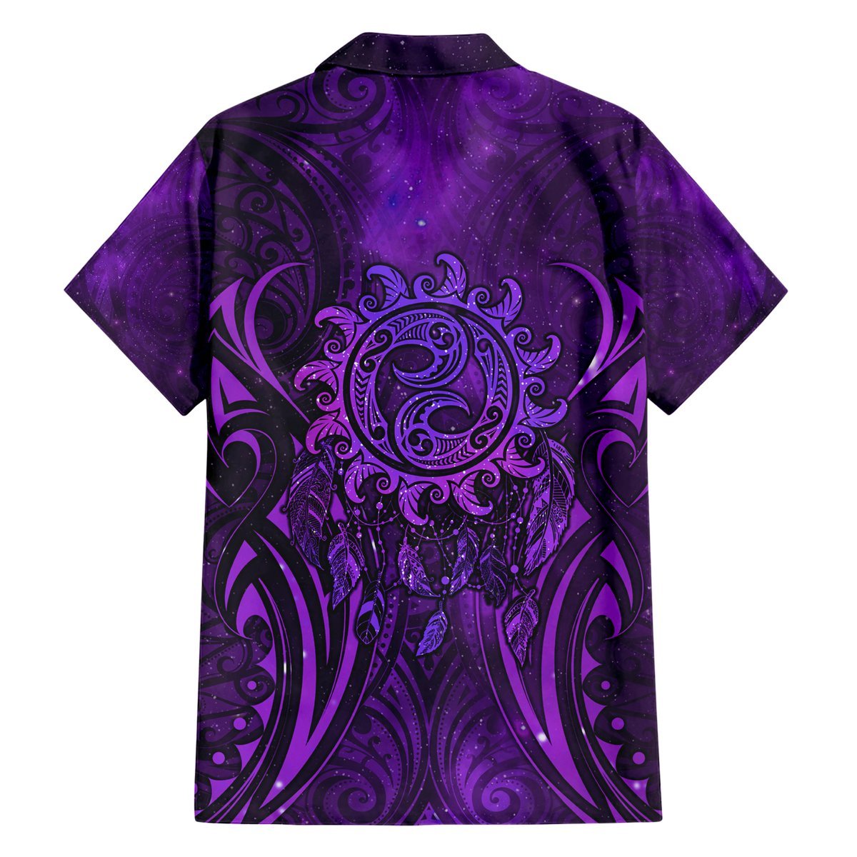 New Zealand Dream Catcher Hawaiian Shirt Maori Koru Pattern Purple Version LT05 - Polynesian Pride