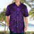 New Zealand Dream Catcher Hawaiian Shirt Maori Koru Pattern Purple Version