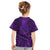 New Zealand Dream Catcher Kid T Shirt Maori Koru Pattern Purple Version