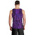 New Zealand Dream Catcher Men Tank Top Maori Koru Pattern Purple Version