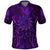 New Zealand Dream Catcher Polo Shirt Maori Koru Pattern Purple Version