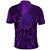 New Zealand Dream Catcher Polo Shirt Maori Koru Pattern Purple Version