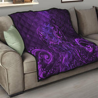 New Zealand Dream Catcher Quilt Maori Koru Pattern Purple Version LT05 - Polynesian Pride
