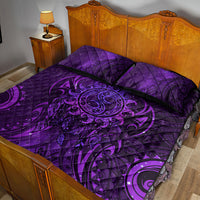 New Zealand Dream Catcher Quilt Bed Set Maori Koru Pattern Purple Version LT05 - Polynesian Pride