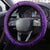 New Zealand Dream Catcher Steering Wheel Cover Maori Koru Pattern Purple Version