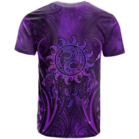 New Zealand Dream Catcher T Shirt Maori Koru Pattern Purple Version LT05 - Polynesian Pride