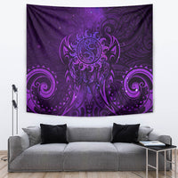 New Zealand Dream Catcher Tapestry Maori Koru Pattern Purple Version LT05 Purple - Polynesian Pride