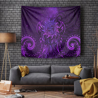 New Zealand Dream Catcher Tapestry Maori Koru Pattern Purple Version LT05 - Polynesian Pride