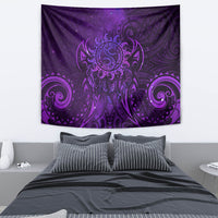 New Zealand Dream Catcher Tapestry Maori Koru Pattern Purple Version LT05 - Polynesian Pride