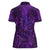 New Zealand Dream Catcher Women Polo Shirt Maori Koru Pattern Purple Version