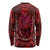 New Zealand Dream Catcher Long Sleeve Shirt Maori Koru Pattern Red Version