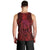 New Zealand Dream Catcher Men Tank Top Maori Koru Pattern Red Version