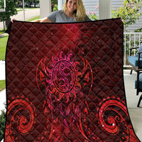 New Zealand Dream Catcher Quilt Maori Koru Pattern Red Version LT05 Red - Polynesian Pride