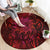 New Zealand Dream Catcher Round Carpet Maori Koru Pattern Red Version