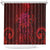 New Zealand Dream Catcher Shower Curtain Maori Koru Pattern Red Version