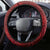 New Zealand Dream Catcher Steering Wheel Cover Maori Koru Pattern Red Version