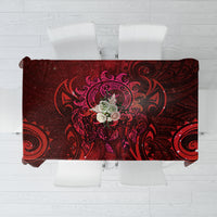 New Zealand Dream Catcher Tablecloth Maori Koru Pattern Red Version LT05 Red - Polynesian Pride