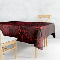 New Zealand Dream Catcher Tablecloth Maori Koru Pattern Red Version LT05 - Polynesian Pride