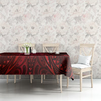 New Zealand Dream Catcher Tablecloth Maori Koru Pattern Red Version LT05 - Polynesian Pride