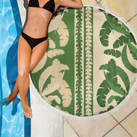 Hawaii Pua Kenikeni Lei Beach Blanket With Lau Maia Green LT05 - Polynesian Pride