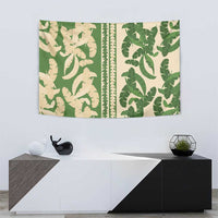 Hawaii Pua Kenikeni Lei Tapestry With Lau Maia Green LT05 - Polynesian Pride