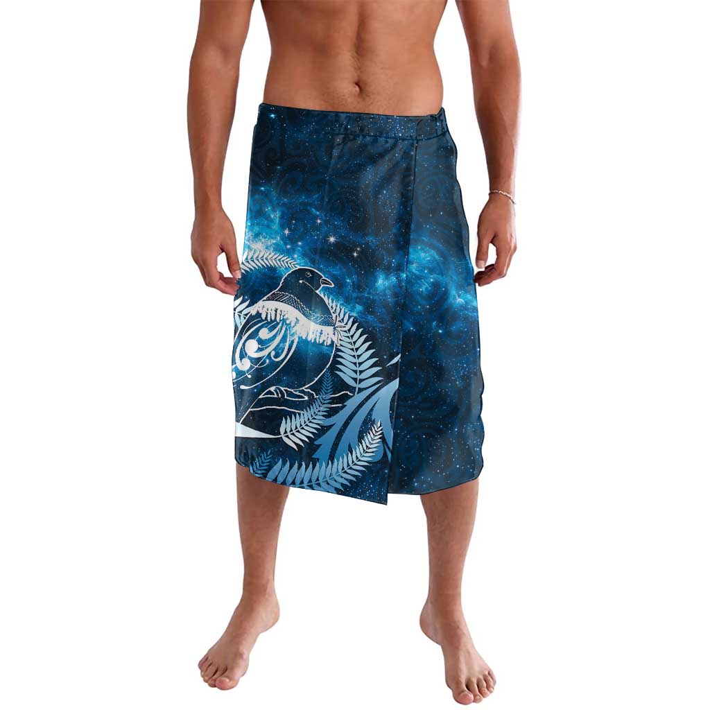 New Zealand Matariki Lavalava Pigeon Kereru Maori Fern Art LT05 Blue - Polynesian Pride