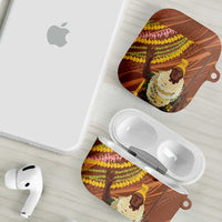 Hawaii King Kamehameha AirPods Case Hawaiian Kakau Pattern With Leis LT05 - Polynesian Pride
