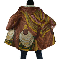 Hawaii King Kamehameha Cloak Hawaiian Kakau Pattern With Leis LT05 - Polynesian Pride