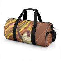 Hawaii King Kamehameha Duffle Bag Hawaiian Kakau Pattern With Leis LT05 - Polynesian Pride