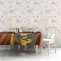 Hawaii King Kamehameha Tablecloth Hawaiian Kakau Pattern With Leis LT05 - Polynesian Pride