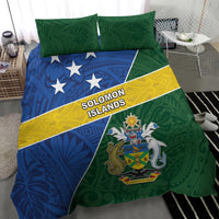 Solomon Islands Independence Day Bedding Set With Coat Of Arms LT05 - Polynesian Pride